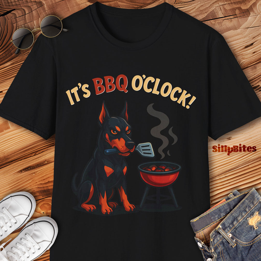 Doberman Dog Lover BBQ T-Shirt - Unisex