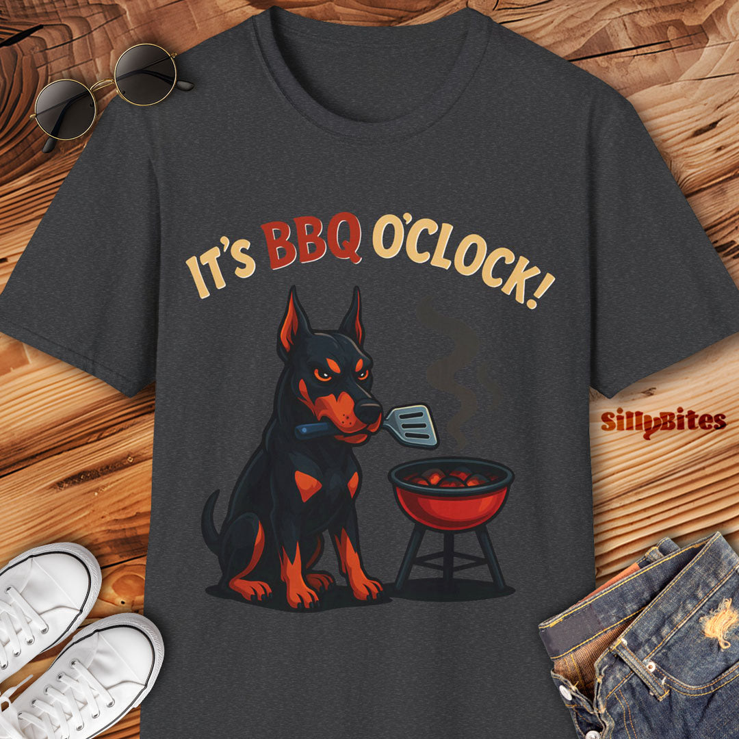 Doberman Dog Lover BBQ T-Shirt - Unisex