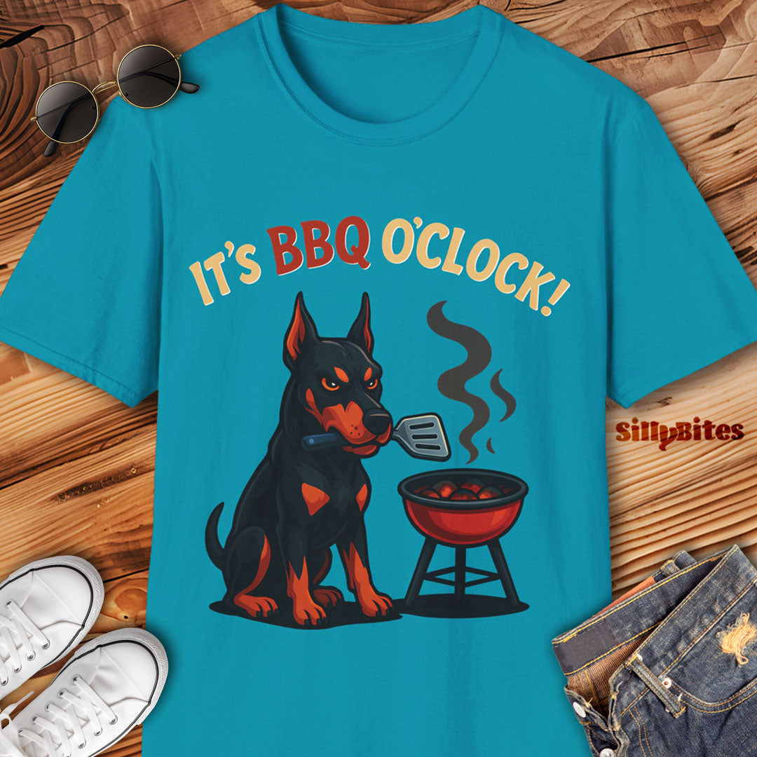 Doberman Dog Lover BBQ T-Shirt - Unisex