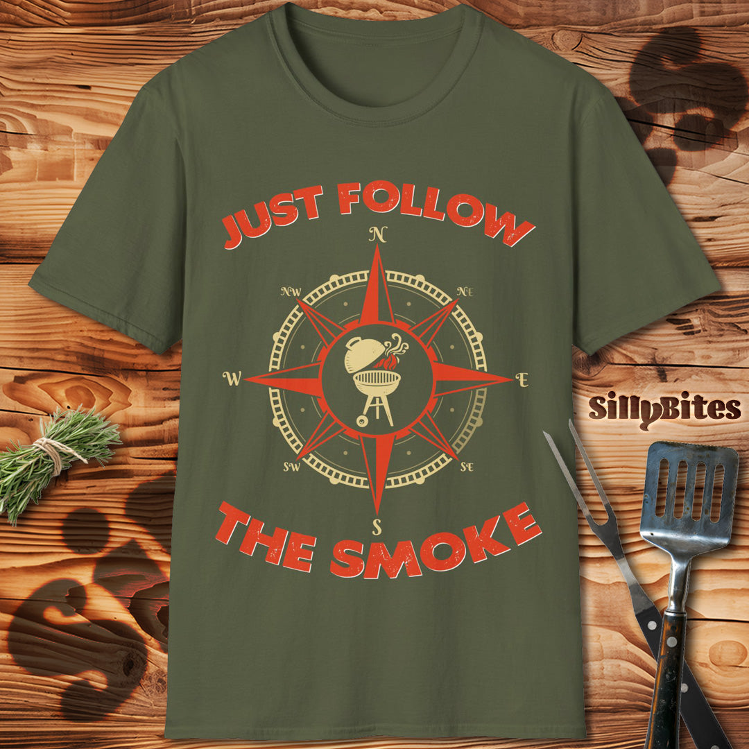 Adventure Compass Funny BBQ T-Shirt - Unisex