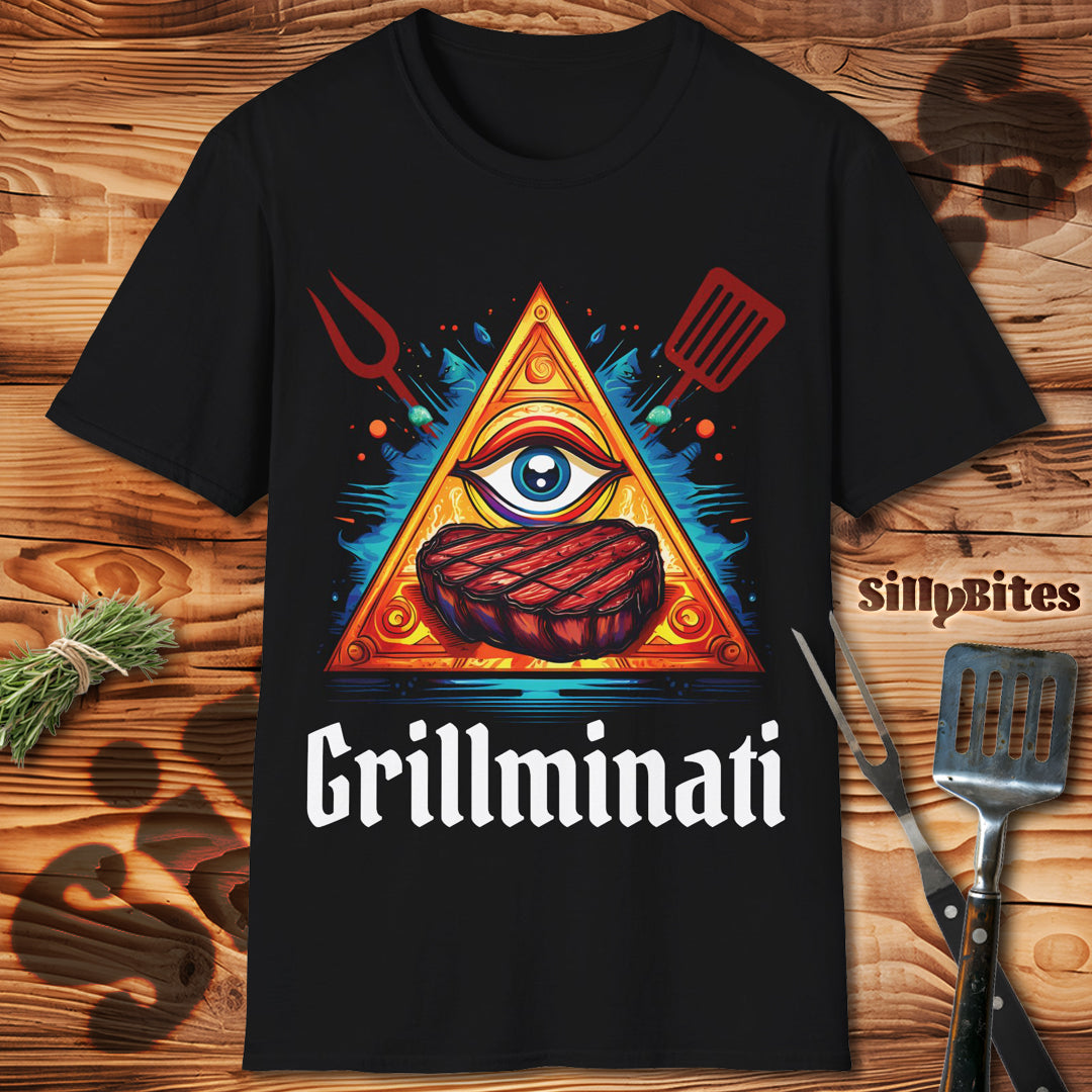 Illuminati Parody Grilling BBQ T-Shirt - Unisex