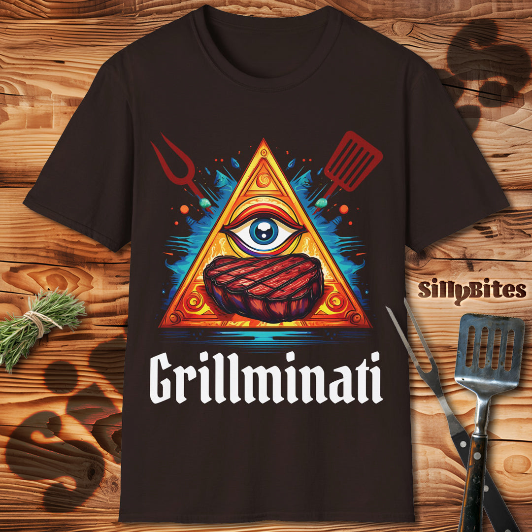 Illuminati Parody Grilling BBQ T-Shirt - Unisex