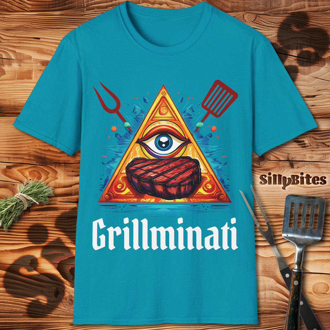 Illuminati Parody Grilling BBQ T-Shirt - Unisex