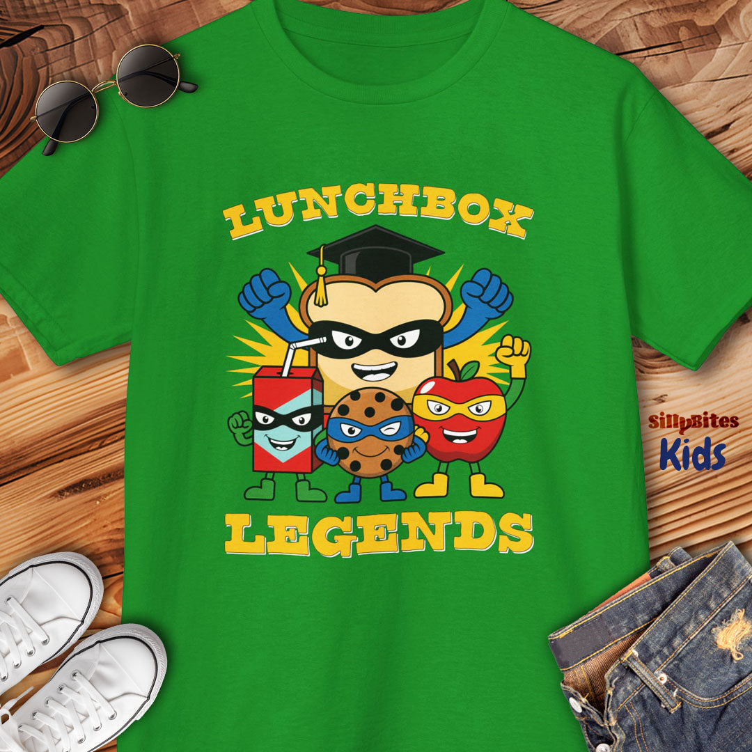 Lunchbox Legends Back To School Kids T-Shirt
