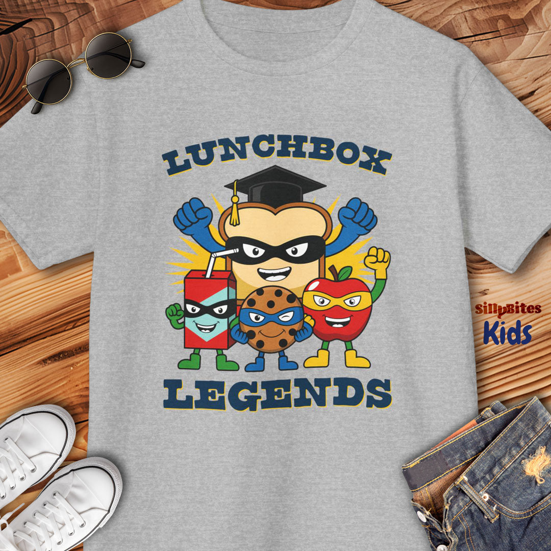 Lunchbox Legends Back To School Kids T-Shirt