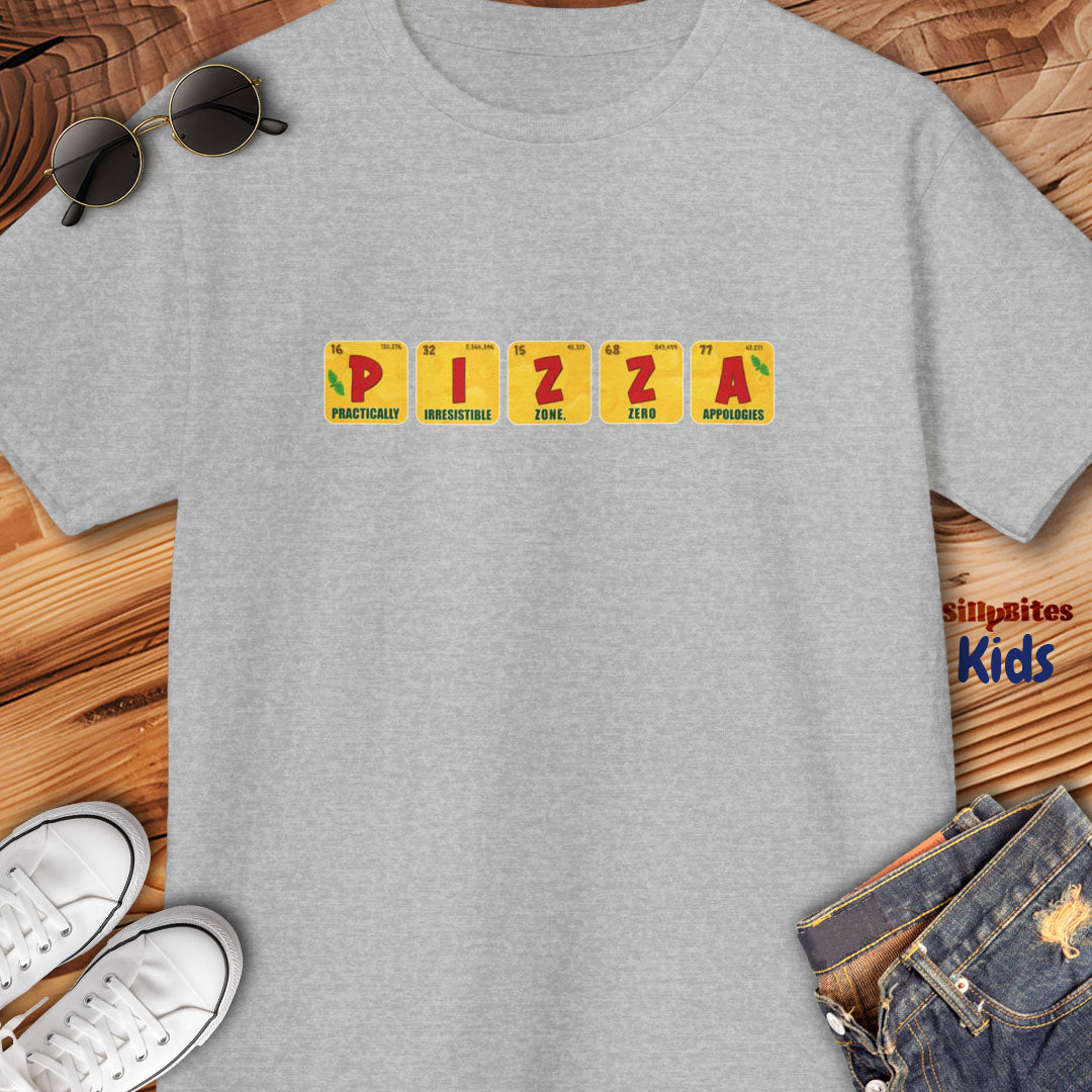 Funny Pizza Periodic Table Kids T-Shirt