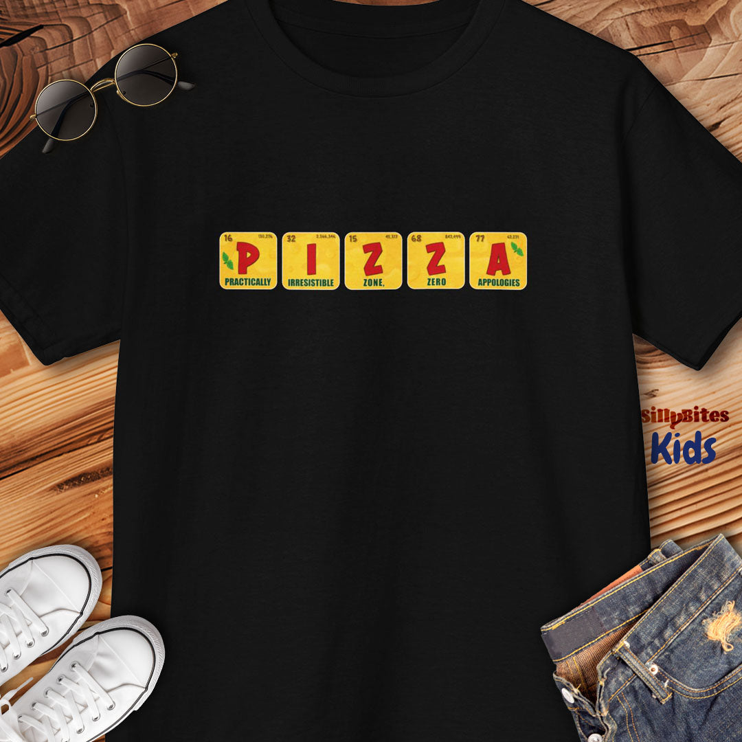 Funny Pizza Periodic Table Kids T-Shirt