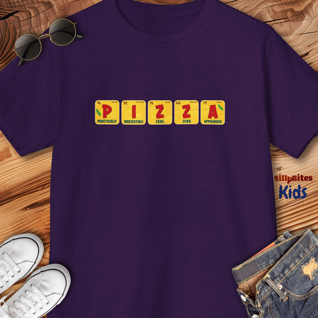 Funny Pizza Periodic Table Kids T-Shirt