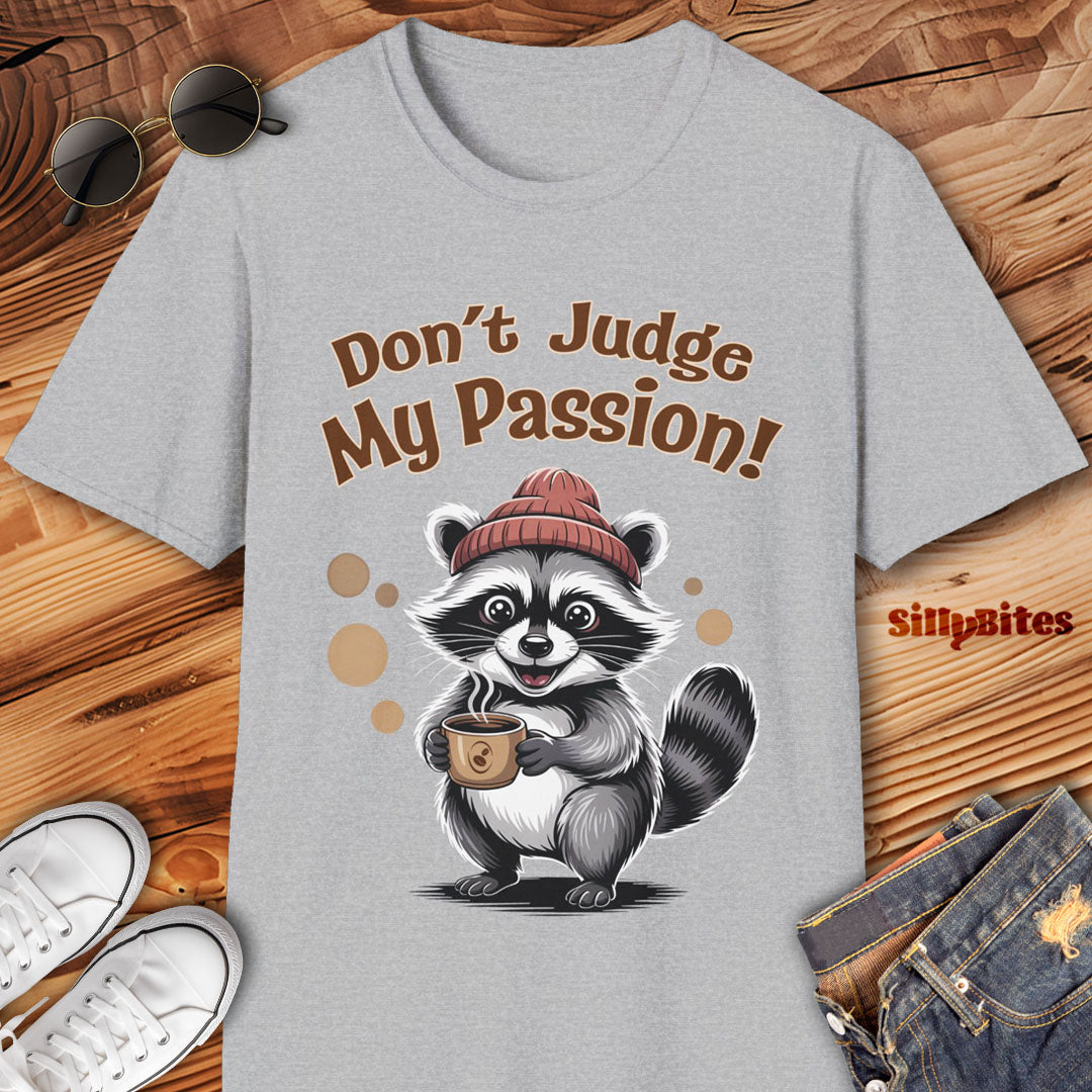 Racoon Coffee Lover T-Shirt - Unisex