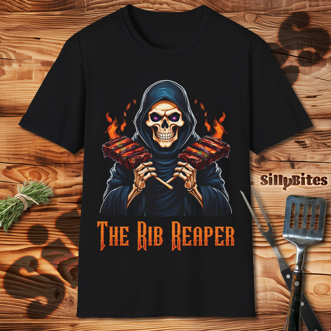 Funny Skeleton BBQ Ribs Lover T-Shirt - Unisex