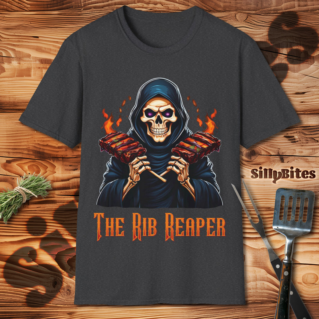 Funny Skeleton BBQ Ribs Lover T-Shirt - Unisex