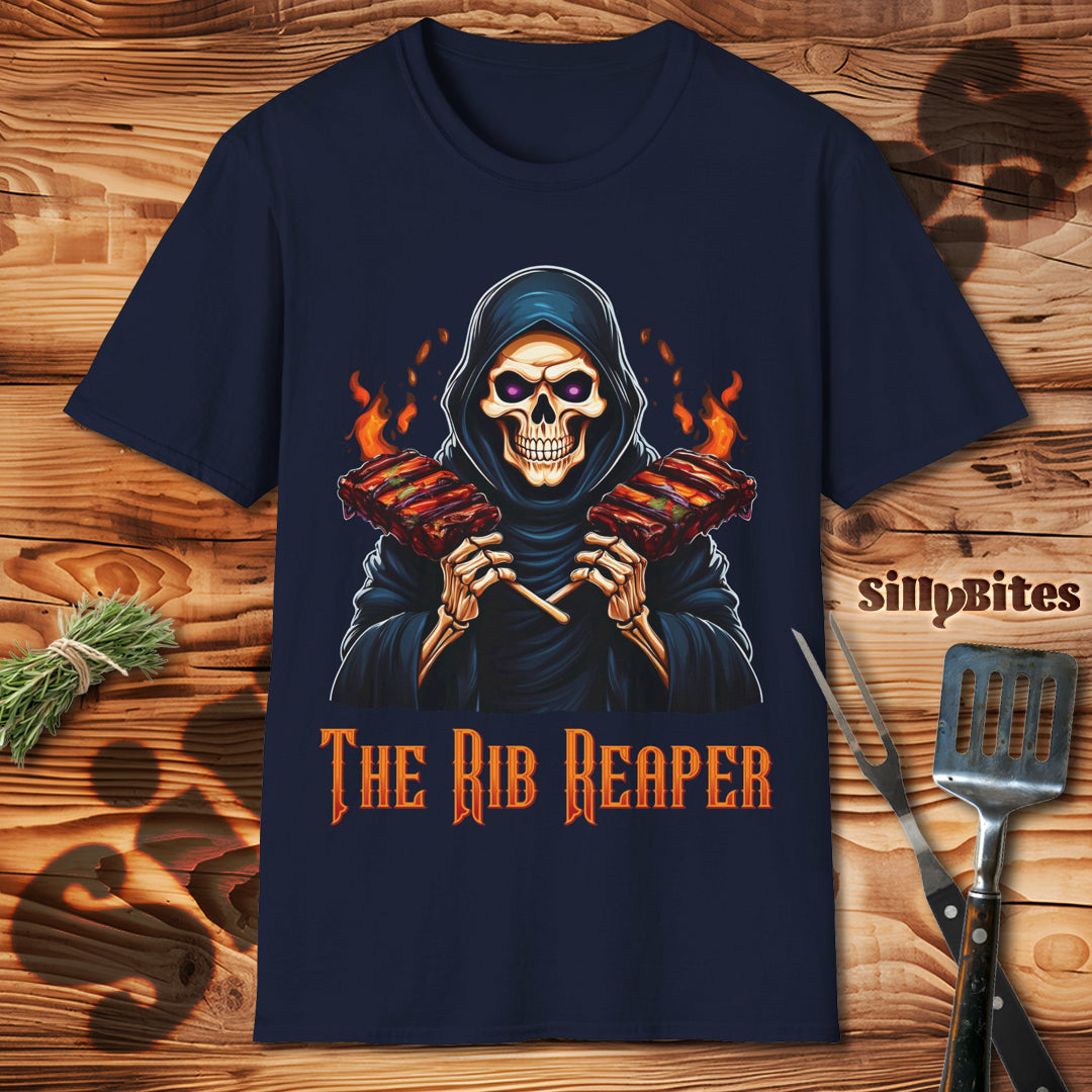 Funny Skeleton BBQ Ribs Lover T-Shirt - Unisex