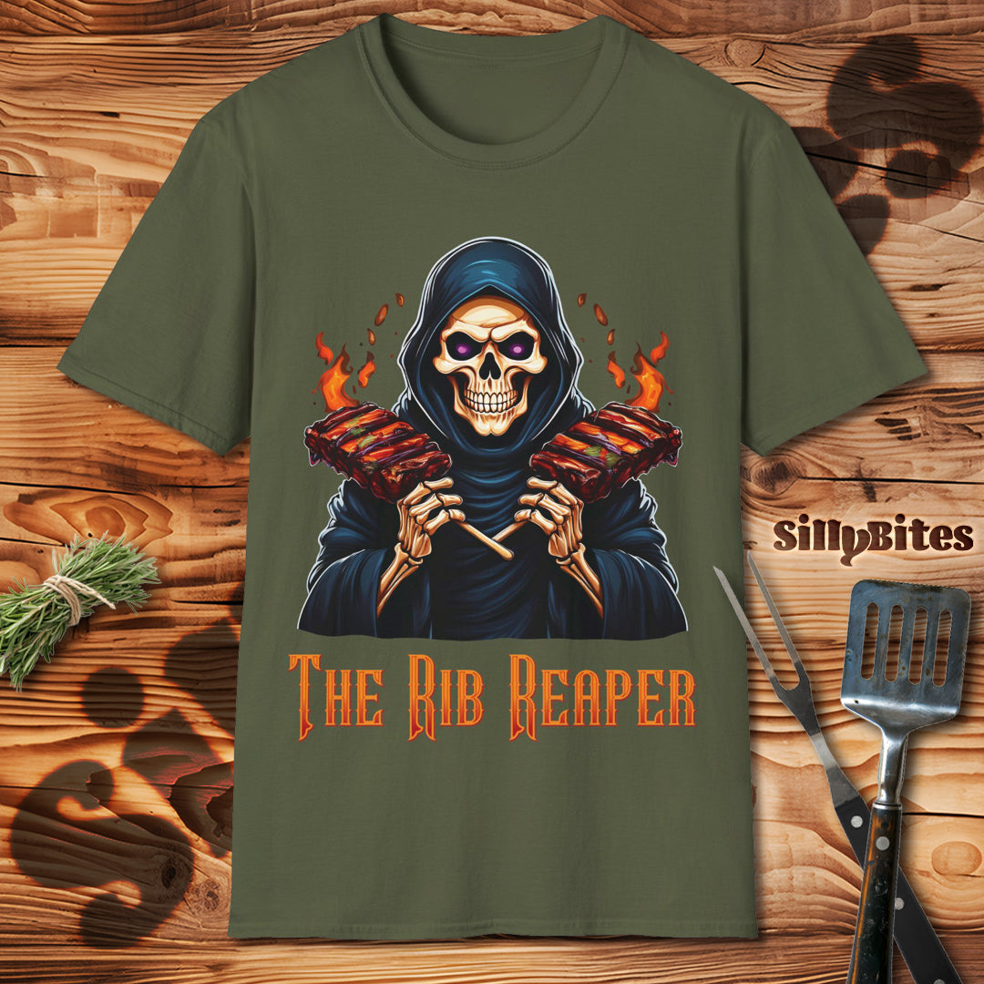 Funny Skeleton BBQ Ribs Lover T-Shirt - Unisex