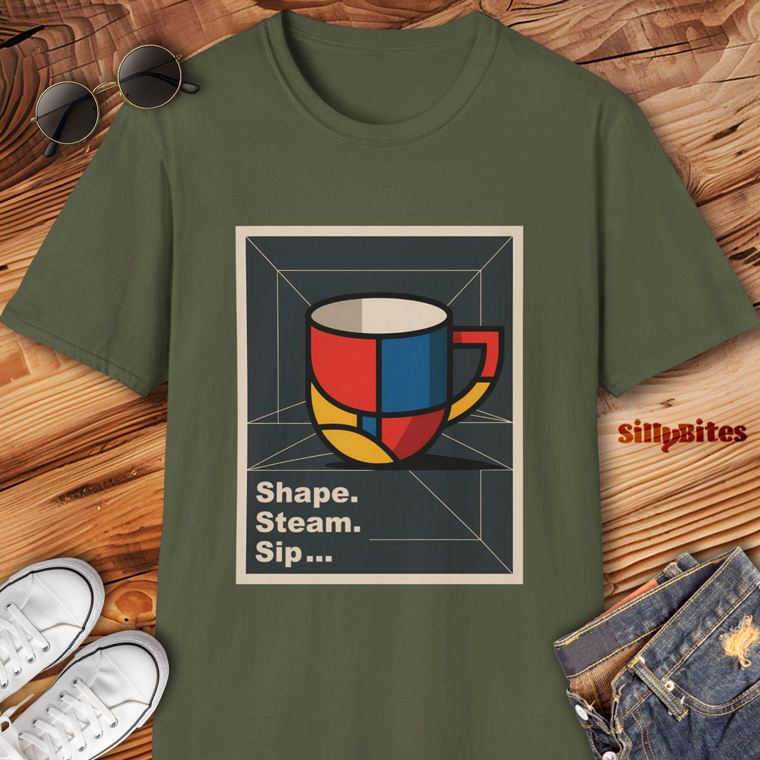 Geometry Coffee Design T-Shirt - Unisex