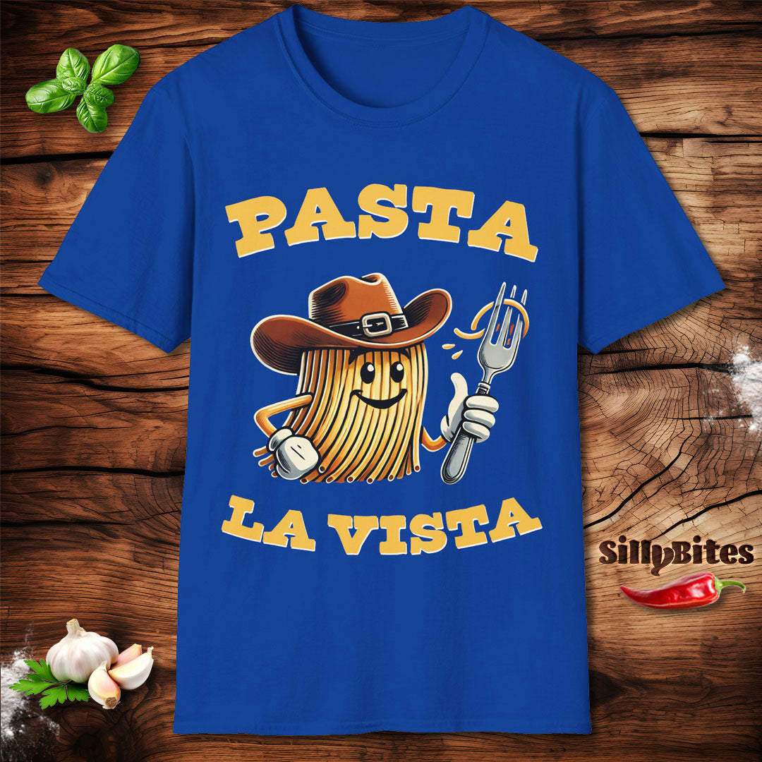 Pasta La Vista Funny Cowboy T-Shirt - Unisex