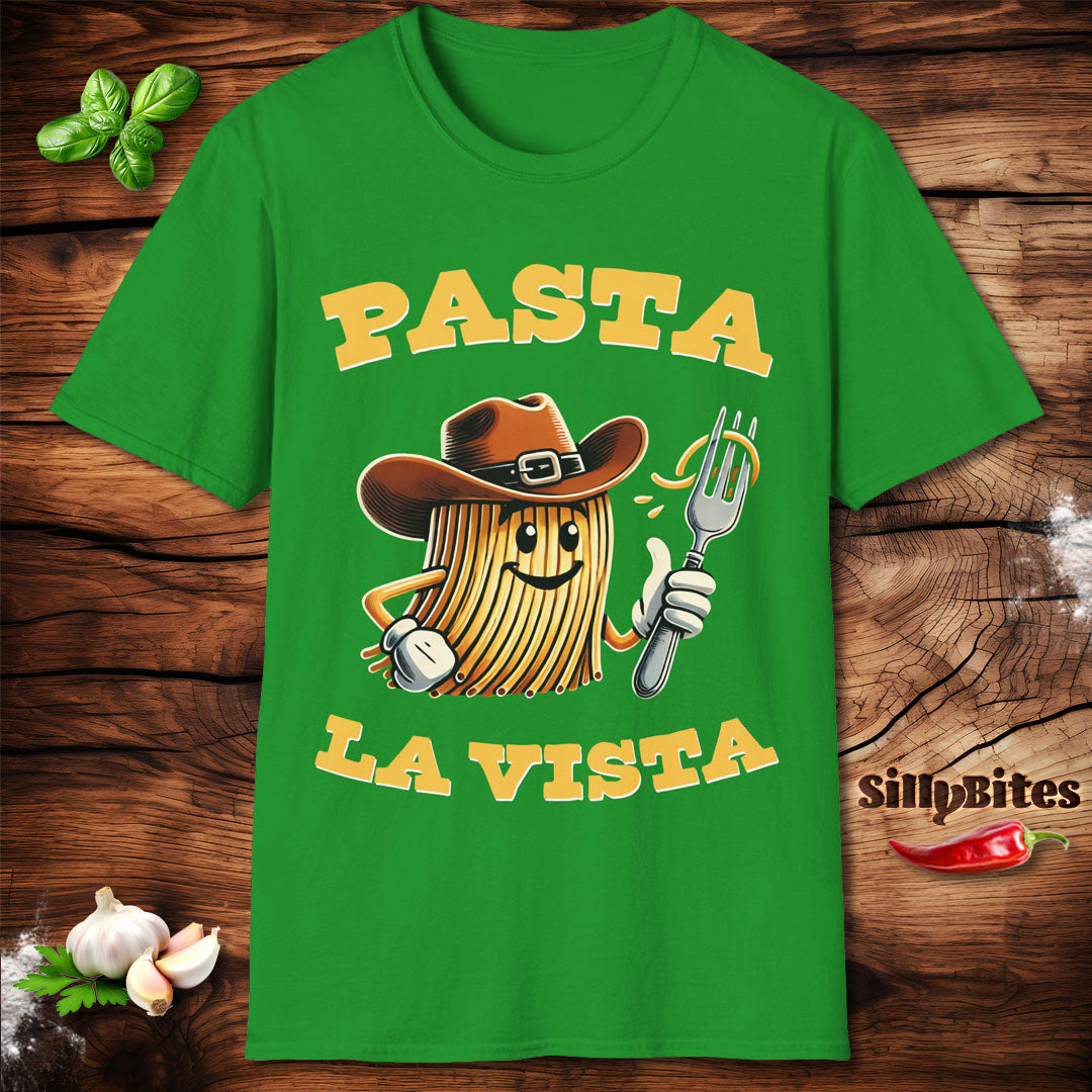 Pasta La Vista Funny Cowboy T-Shirt - Unisex