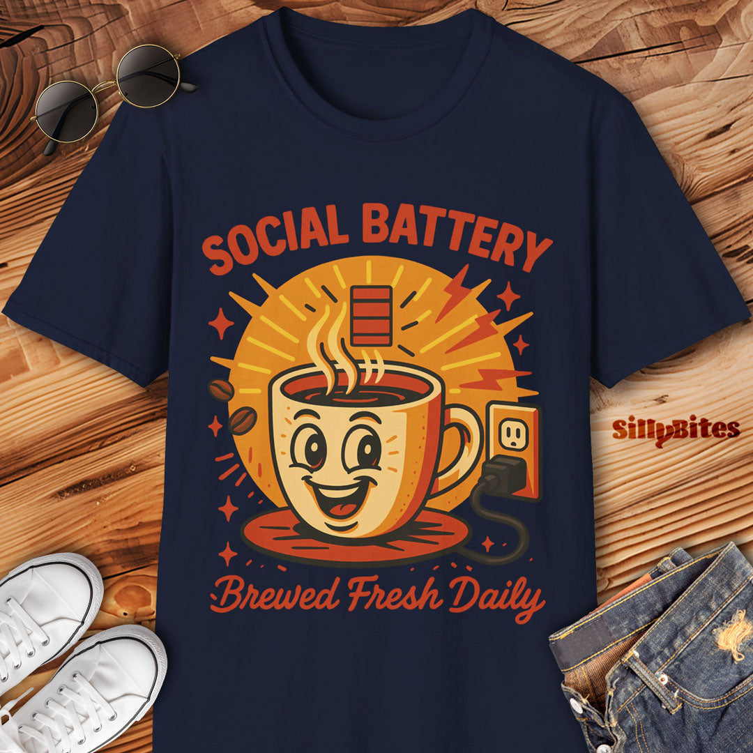Social Coffee Caffeine T-Shirt - Unisex