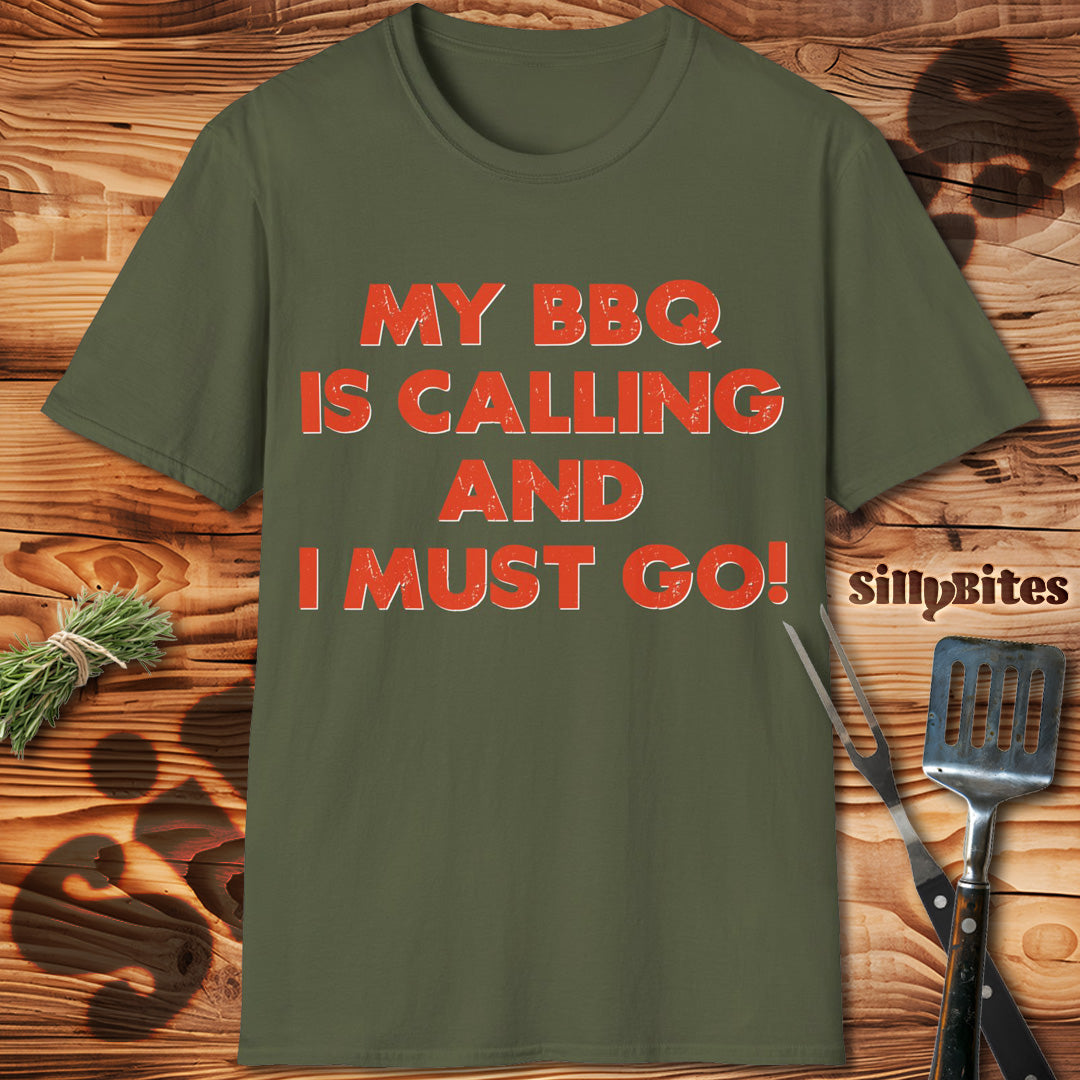 BBQ Is Calling Funny BBQ Lover T-Shirt - Unisex