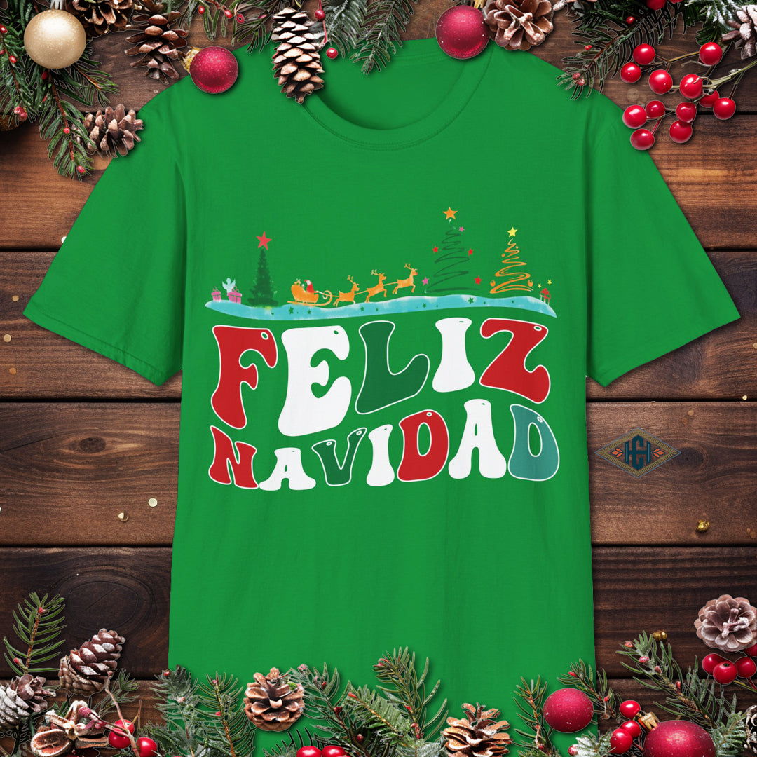 Feliz Navidad Christmas Scene T-Shirt