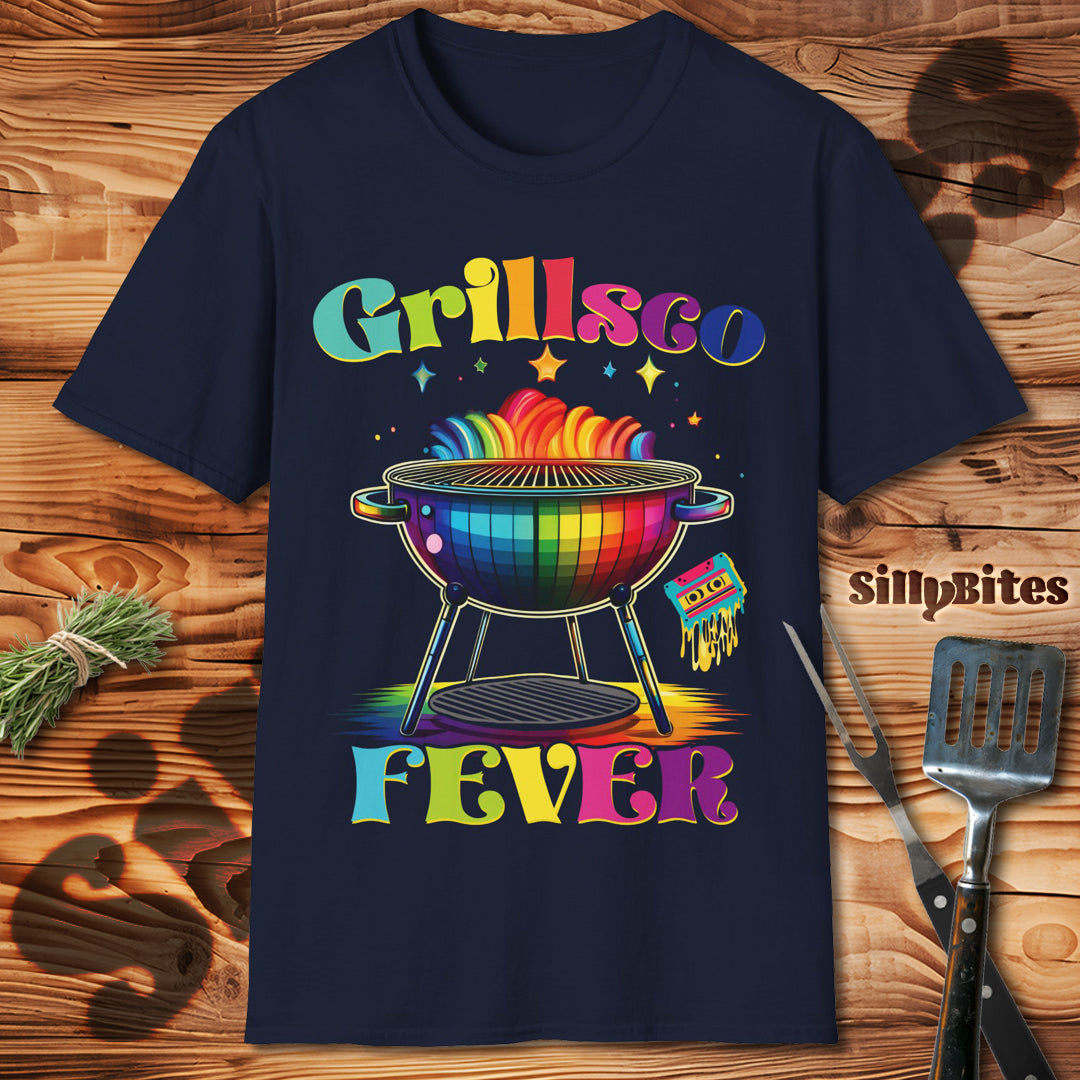 Disco BBQ Lover 80s T-Shirt - Unisex