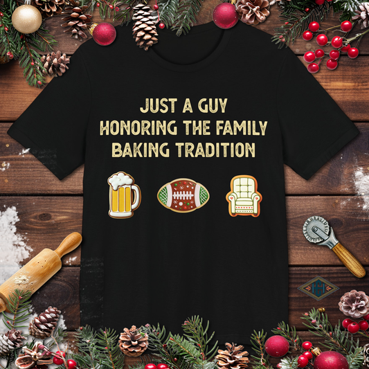 Mens Funny Football Baking T-Shirt