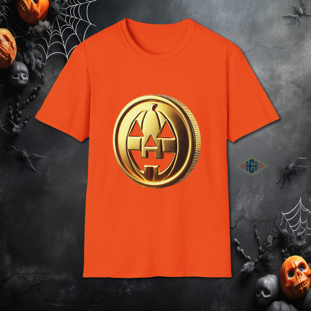 Cryptocurrency Jack-O-Lantern Halloween T-Shirt