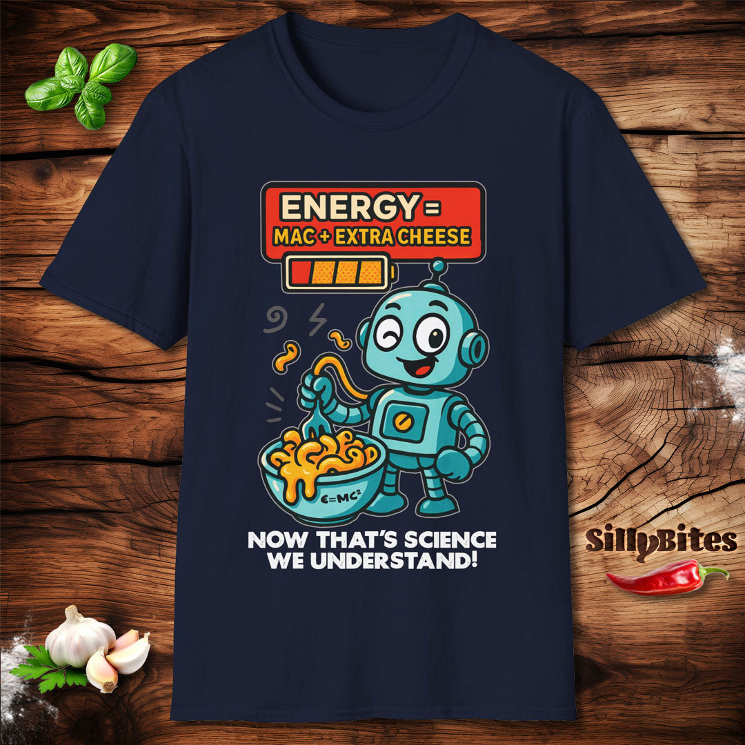 Funny Mac And Cheese Robot T-Shirt