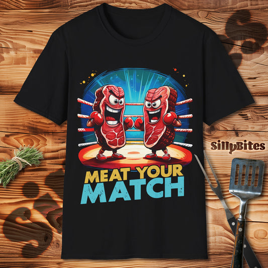 Steak Fight Meat Lover Humor T-Shirt - Unisex