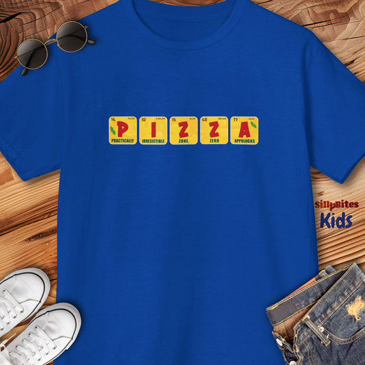 Funny Pizza Periodic Table Kids T-Shirt