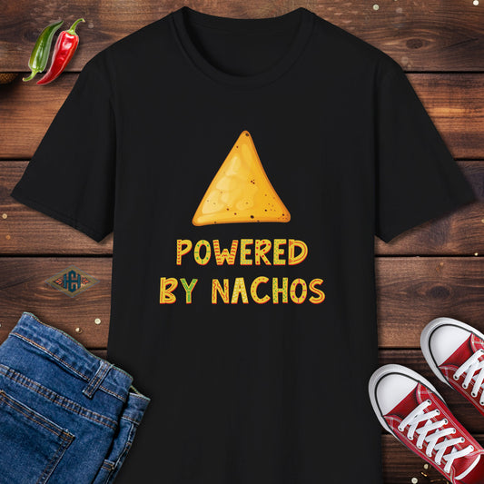 Powered By Nachos Humor T-Shirt