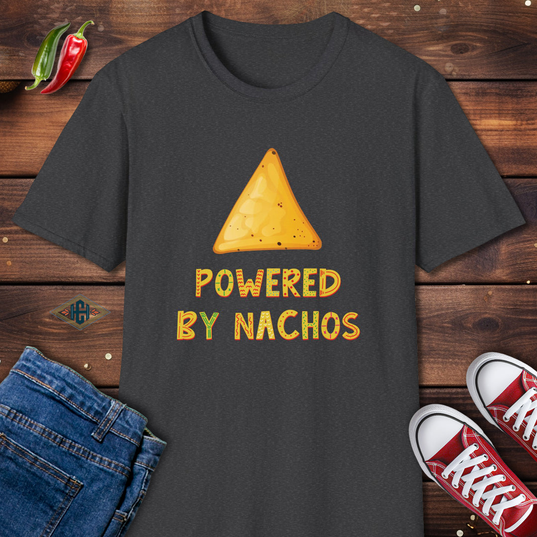 Powered By Nachos Humor T-Shirt