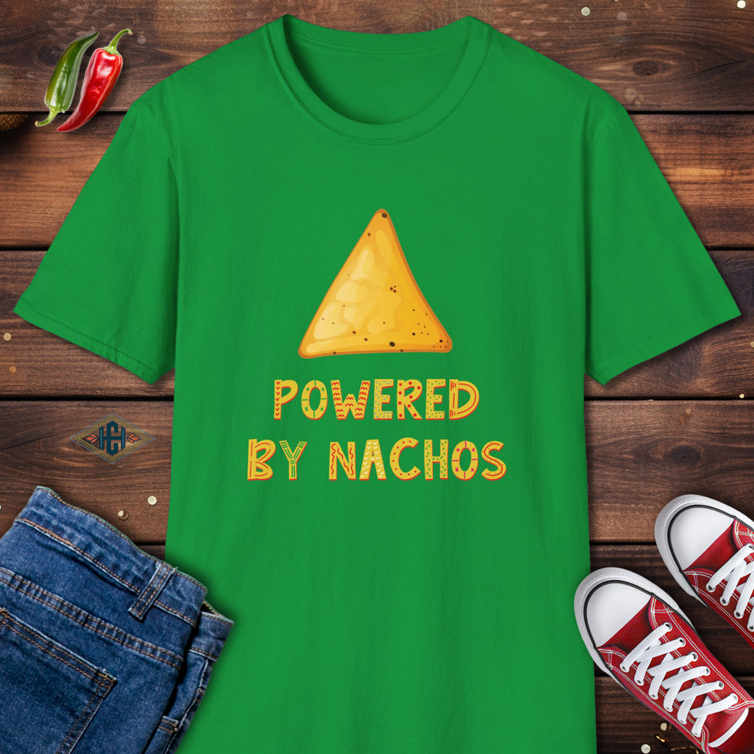 Powered By Nachos Humor T-Shirt