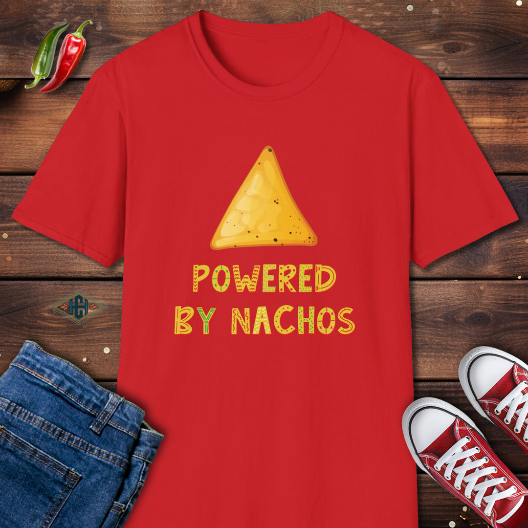 Powered By Nachos Humor T-Shirt