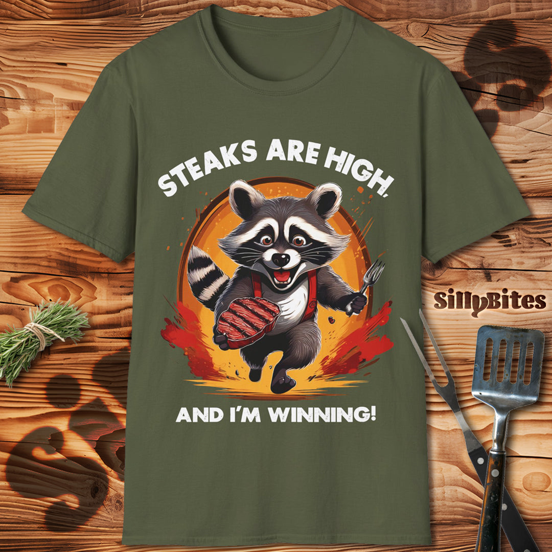 Funny Raccoon Meat Lover BBQ T-Shirt - Unisex