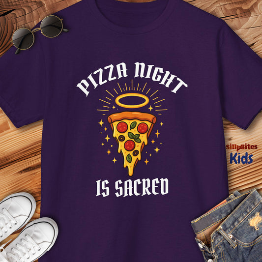 Pizza Night Is Sacred Kids T-Shirt