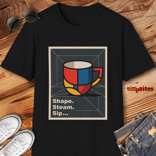 Geometry Coffee Design T-Shirt - Unisex