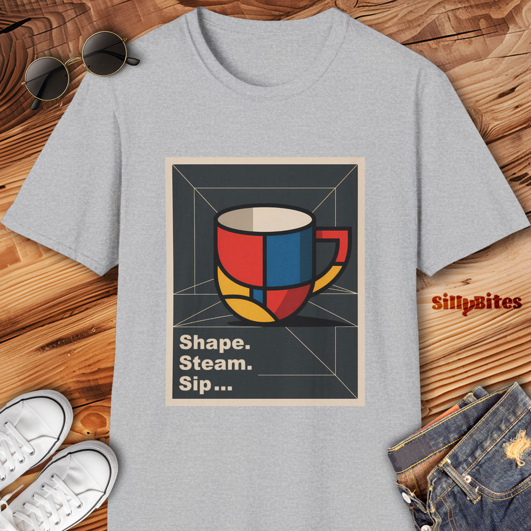 Geometry Coffee Design T-Shirt - Unisex