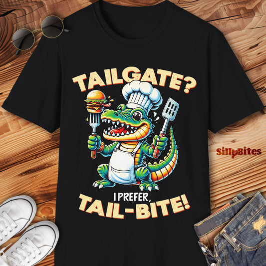 Funny Tailgate Alligator BBQ T-Shirt - Unisex