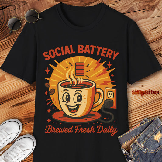 Social Coffee Caffeine T-Shirt - Unisex